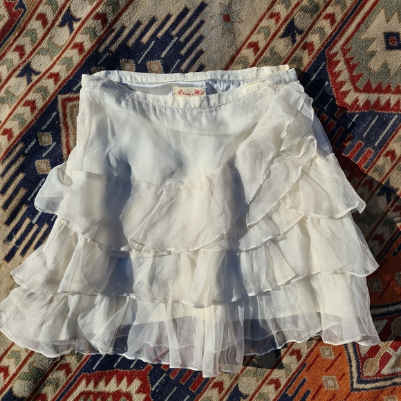 Alannah Hill Dresses & Skirts - Alannah Hill Cream Frill Flair Skirt